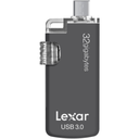 Memoria USB 32GB Lexar JumpDrive M20c | Dual USB Tipo-C y USB 3.0 | Alta Velocidad 150MB/s | Para Android, MacBook y PC | Nueva Sellada | Diseño Retráctil | Expansión de Memoria Móvil