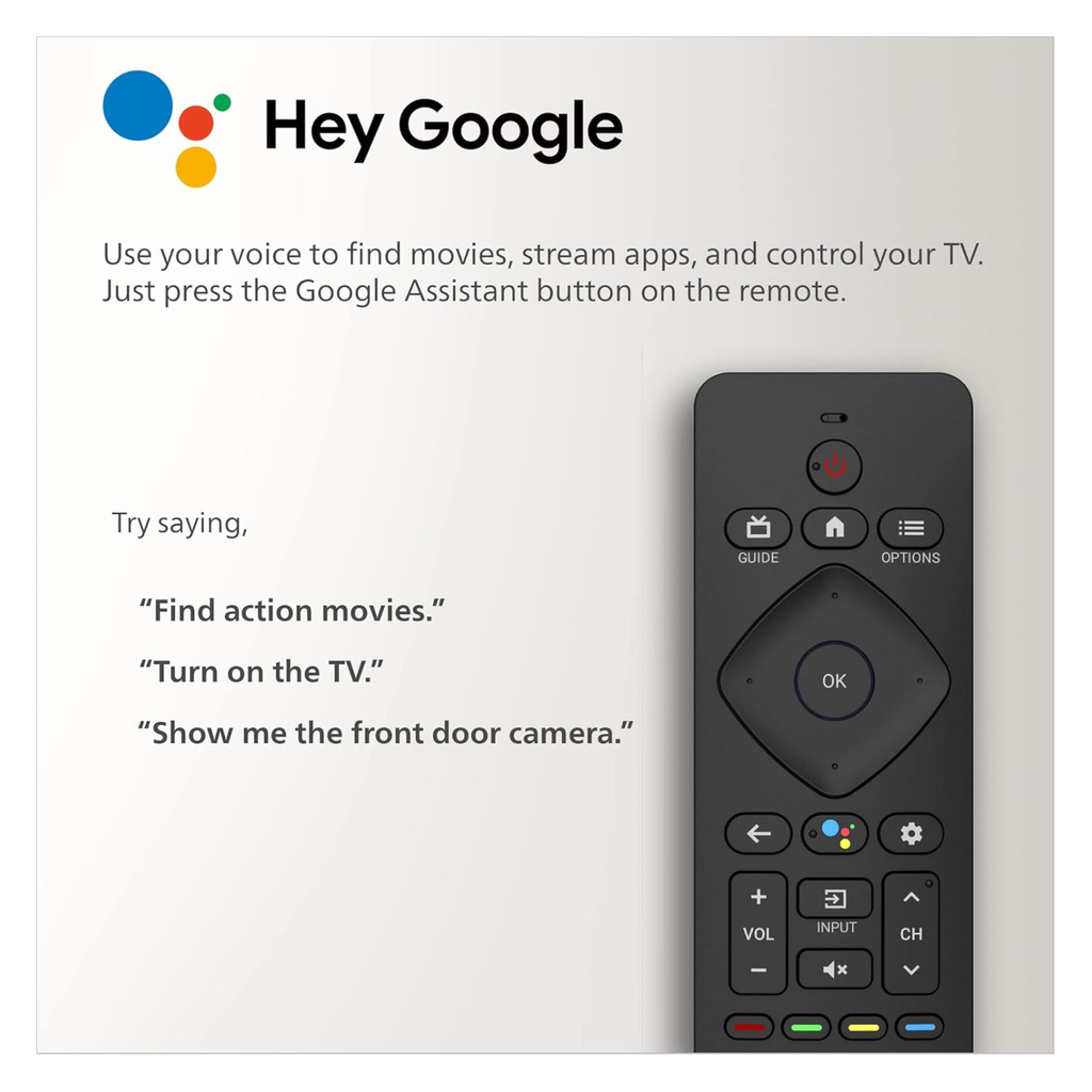 Smart TV Philips 55" 4K Ultra HD 55PUL7552/F7 - Google TV, HDR10, Bluetooth y Asistente de Google Integrado