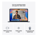 Apple MacBook Air 2025 | Chip M4 (10-core) | 16GB RAM | 256GB SSD | 13.6″ Liquid Retina | Color Midnight | Nueva (Caja Maltratada)