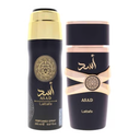 Set de Regalo Lattafa Asad para Hombre - EDP 100ml + Body Spray 200ml