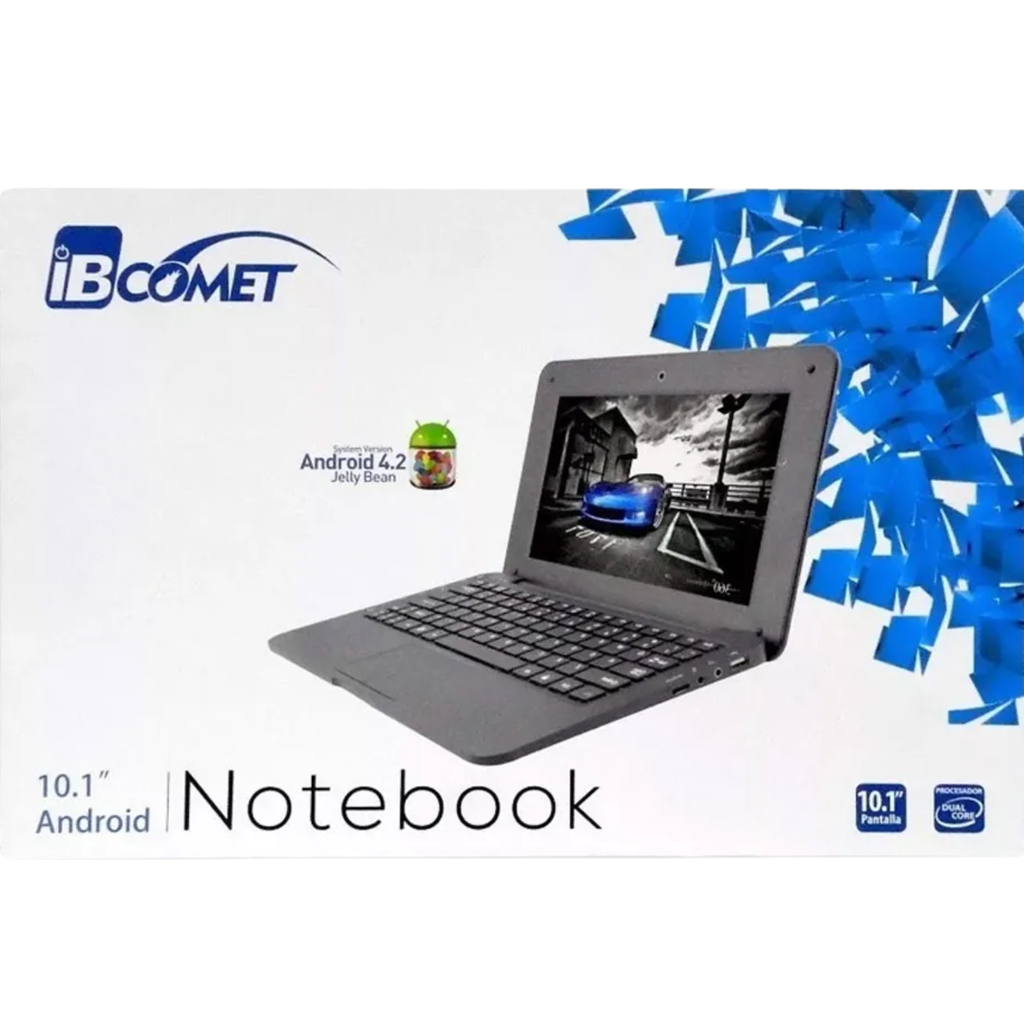 Mini Notebook iB Commet 10.1" - Dual Core, 512MB RAM, 8GB Storage, Android OS