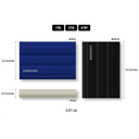 SSD Portátil Samsung T7 Shield 1TB | USB 3.2 Gen 2 | Ref. MU-PE1T0S/AM | Resistente al Agua y Polvo IP65 | Negro | 1050 MB/s