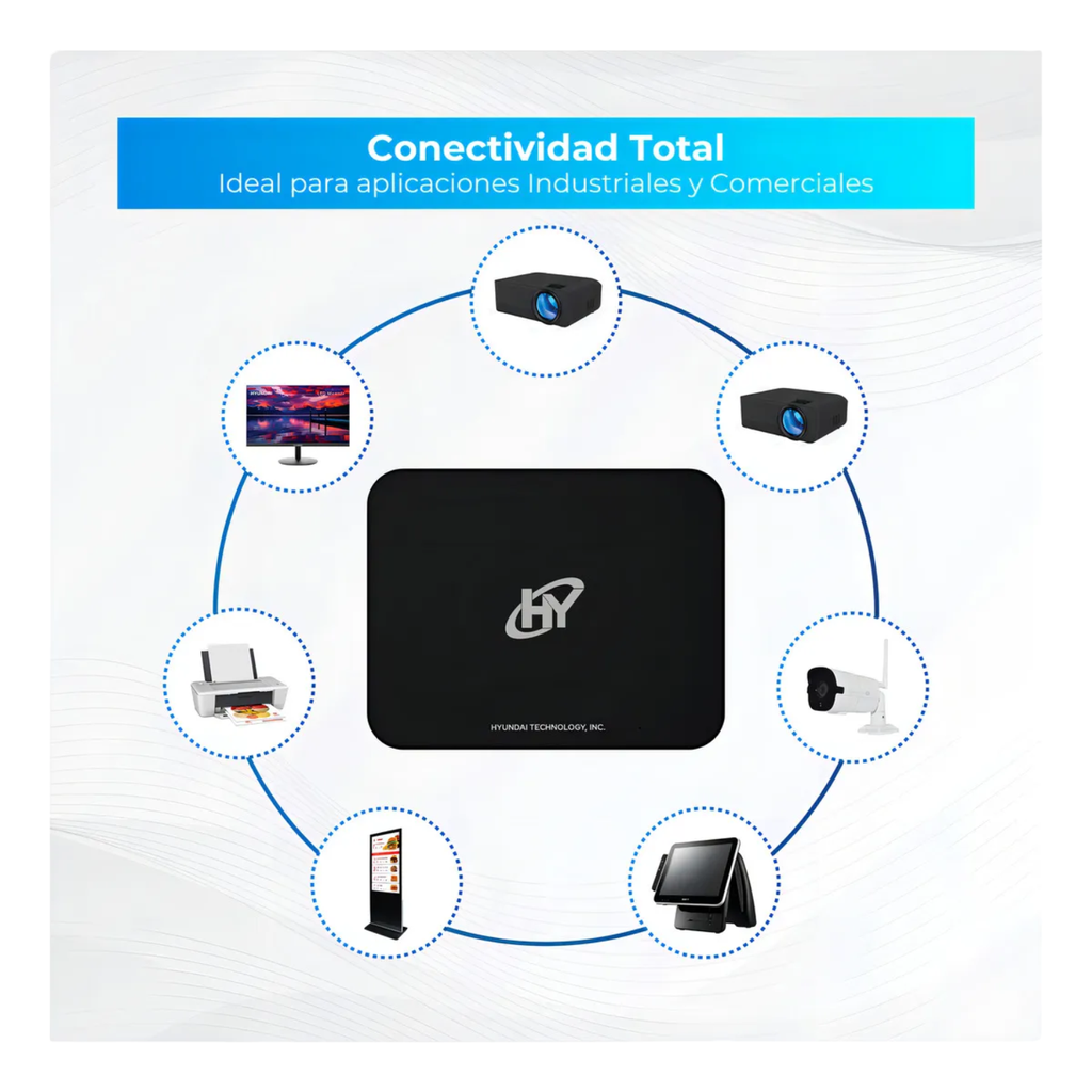 Mini PC HTN4020 Intel Core i9-13900H 32GB RAM 1TB SSD Wi-Fi 6 Negro Nuevo