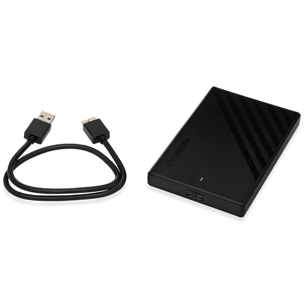 Disco Duro Externo HYUNDAI 1TB | USB 3.0 | Negro | Portátil 2.5″ | Ref. HTETB1000BLK | Para PC, Mac, Xbox y PS4