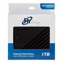 Disco Duro Externo HYUNDAI 1TB | USB 3.0 | Negro | Portátil 2.5″ | Ref. HTETB1000BLK | Para PC, Mac, Xbox y PS4