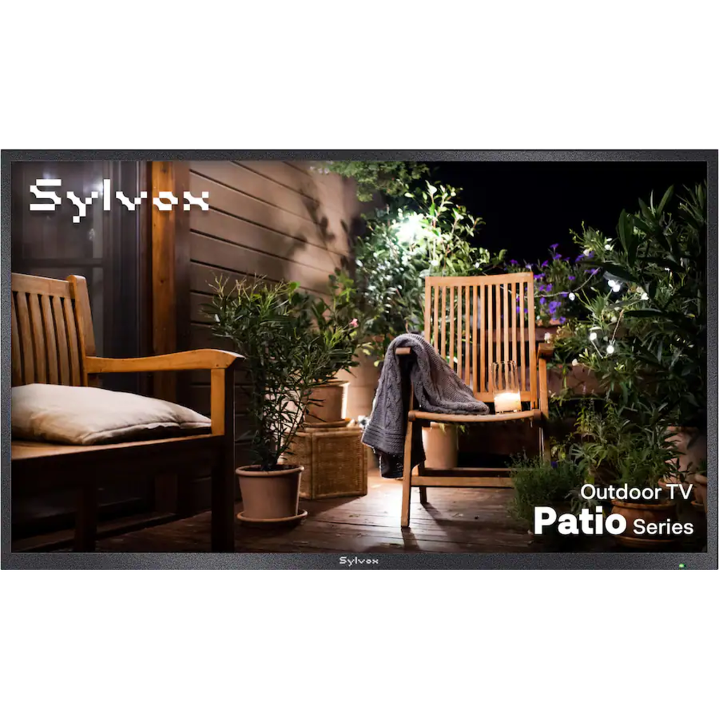 Patio 43" Outdoor TV OT43B1KHGB – Pantalla para Exteriores Partial Sun, 700 nits, Google TV, Resistente al Clima – Nuevo