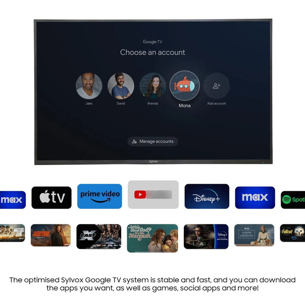 Patio 65" Partial Sun Outdoor TV – 4K UHD, 700 nits, Google TV, Clima Resistente, Ideal para Terraza y Patio – Modelo OT65B1KHGB