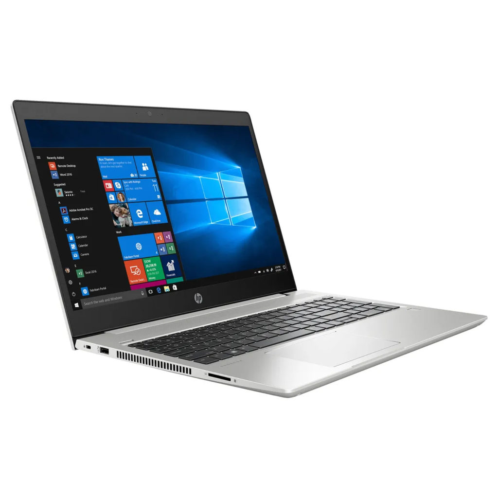 HP ProBook 450 G6 15.6" FHD - Intel Core i5-8265U, 8GB RAM, 256GB SSD, Win 11 Pro - Silver (Grado A)
