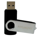 Memoria USB 32GB Hyundai Rotate Bravo | Diseño Giratorio Metálico | USB 2.0 High Speed | Sin Tapa | Nuevo Sellado | Para Llaveros, Escuela y Oficina