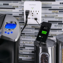 Supresor de Picos CyberPower CSP300WUR1 3 Tomas + 2 USB 600J Blanco (Refurbished B)