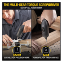 Destornillador Eléctrico Fanttik NEX L1 PRO - Torque Variable (0.5~6 Nm), Pantalla Digital y LED