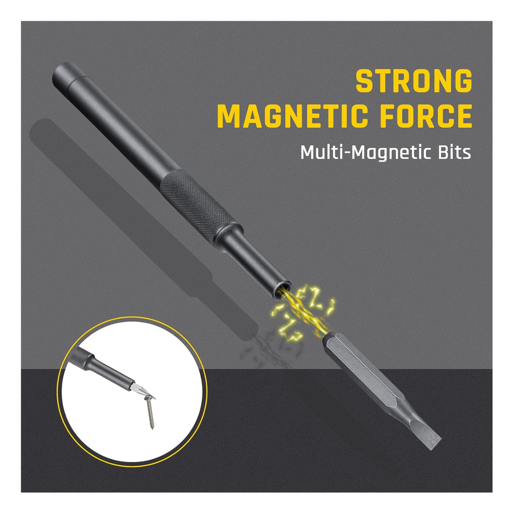 Juego de Destornilladores de Precisión Fanttik X5 (25 en 1) - Puntas Magnéticas de Acero S2 y Estuche de Aluminio