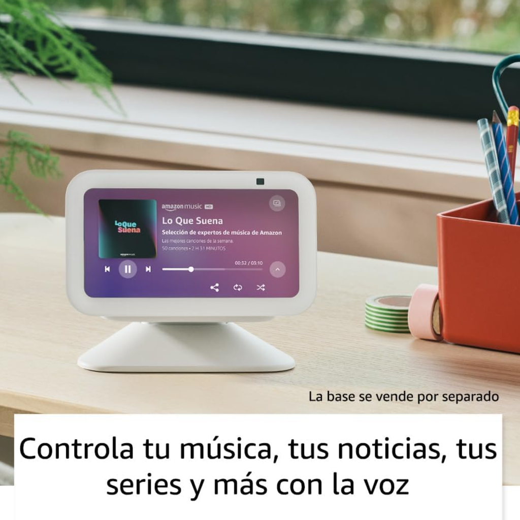 Amazon Echo Show 5 (3rd Gen) – Pantalla Inteligente 5.5", Alexa Integrada, Cámara, Wi-Fi, Color Glacier White – New Open Box