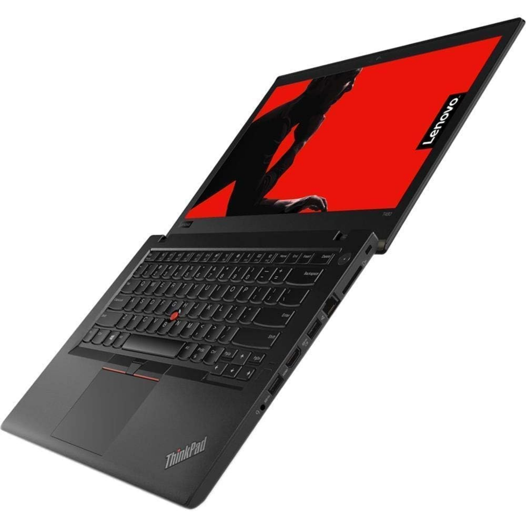 Lenovo ThinkPad T480 Refurbished – Core i5-8350U, 16GB RAM, 512GB SSD NVMe, 14" FHD, Windows 11 Pro, Teclado Español/Inglés Iluminado, Cámara – Grade A