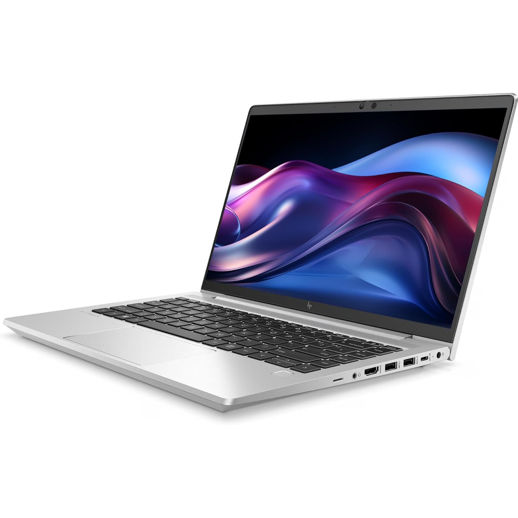 HP EliteBook 645 G9 Refurbished – Laptop 14" FHD, Ryzen 5 PRO 5675U, 16GB RAM, 256GB SSD, Windows 11 Pro, Webcam, Silver (Grade A/B)