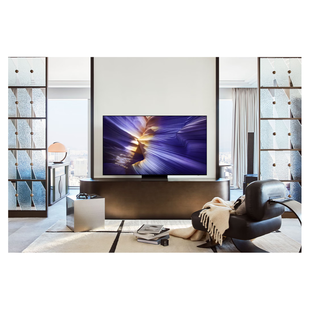 Smart TV Samsung 65" OLED S90F 4K - QD-OLED, 144Hz, Procesador Neural Quantum 4K, Dolby Atmos