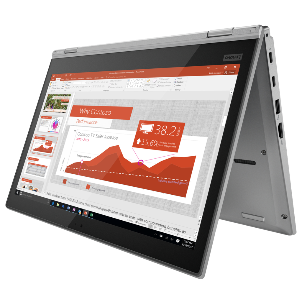 Laptop 2-en-1 LENOVO ThinkPad L380 Yoga | Intel Core i5-8250U | 8GB RAM | 256GB SSD | Pantalla 13.3″ FHD Touch | Teclado Retroiluminado | Win 11 Pro - Grado A