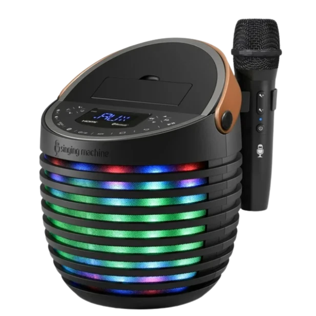 Sistema de Karaoke Singing Machine SingCast One | Bluetooth | Show de Luces LED | Transmisión de Letras a TV | Referencia SMC2020 | Nuevo