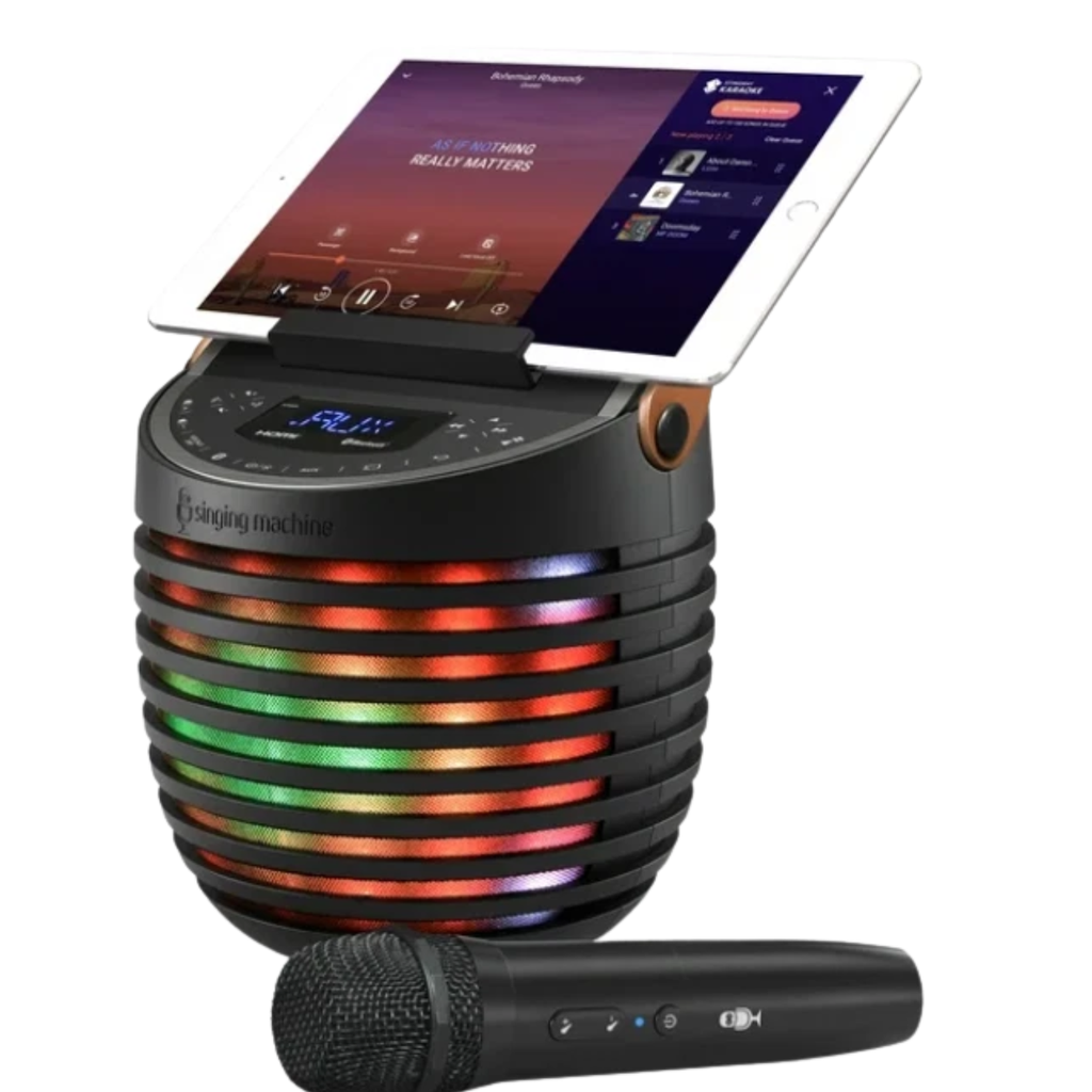 Sistema de Karaoke Singing Machine SingCast One | Bluetooth | Show de Luces LED | Transmisión de Letras a TV | Referencia SMC2020 | Nuevo