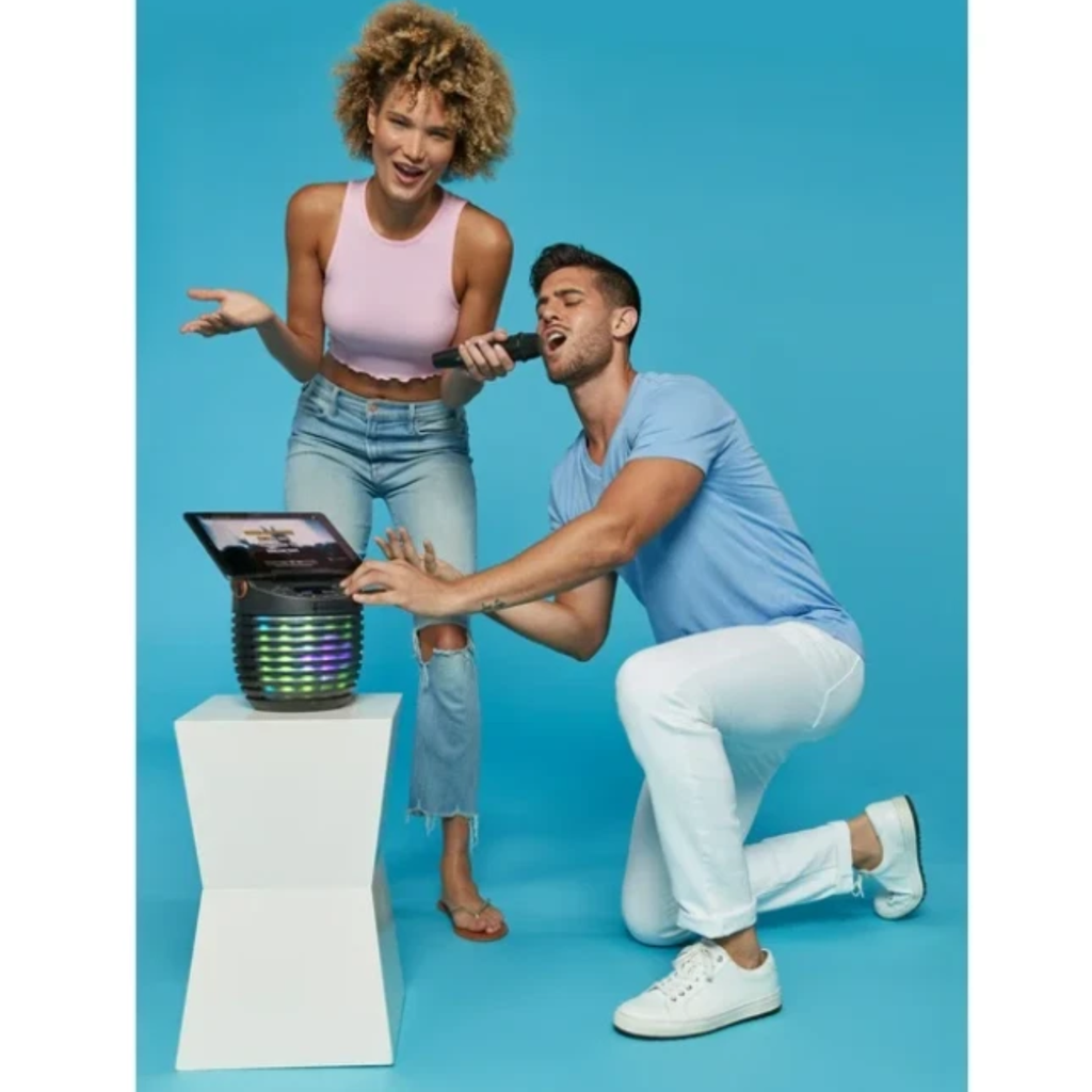 Sistema de Karaoke Singing Machine SingCast One | Bluetooth | Show de Luces LED | Transmisión de Letras a TV | Referencia SMC2020 | Nuevo