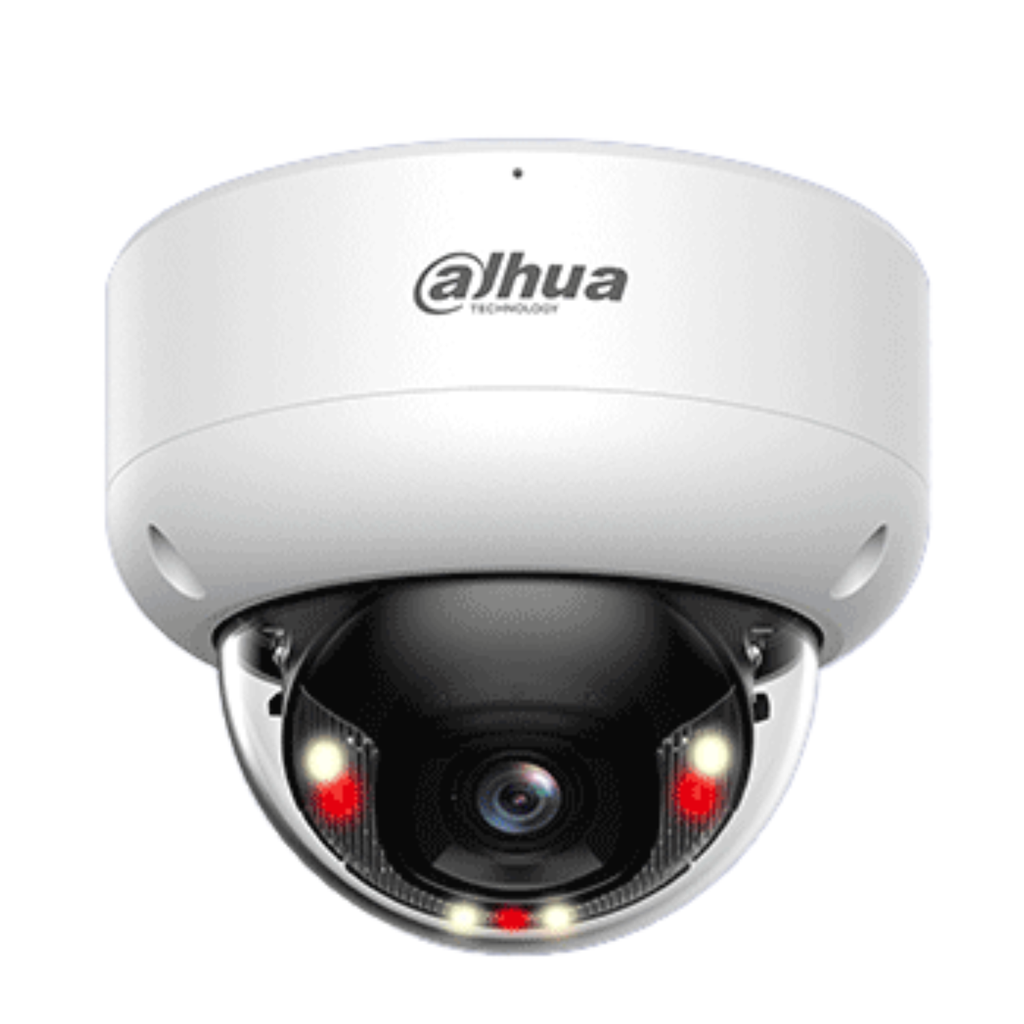 DAHUA DH-IPC-HDBW1239E1-A-IL- Cámara IP Domo Antivandalica de 2 Megapixeles Iluminador Dual/ Lente de 2.8 mm/ 104 Grados de Apertura/ Micrófono incorporado/ Detección de movimiento