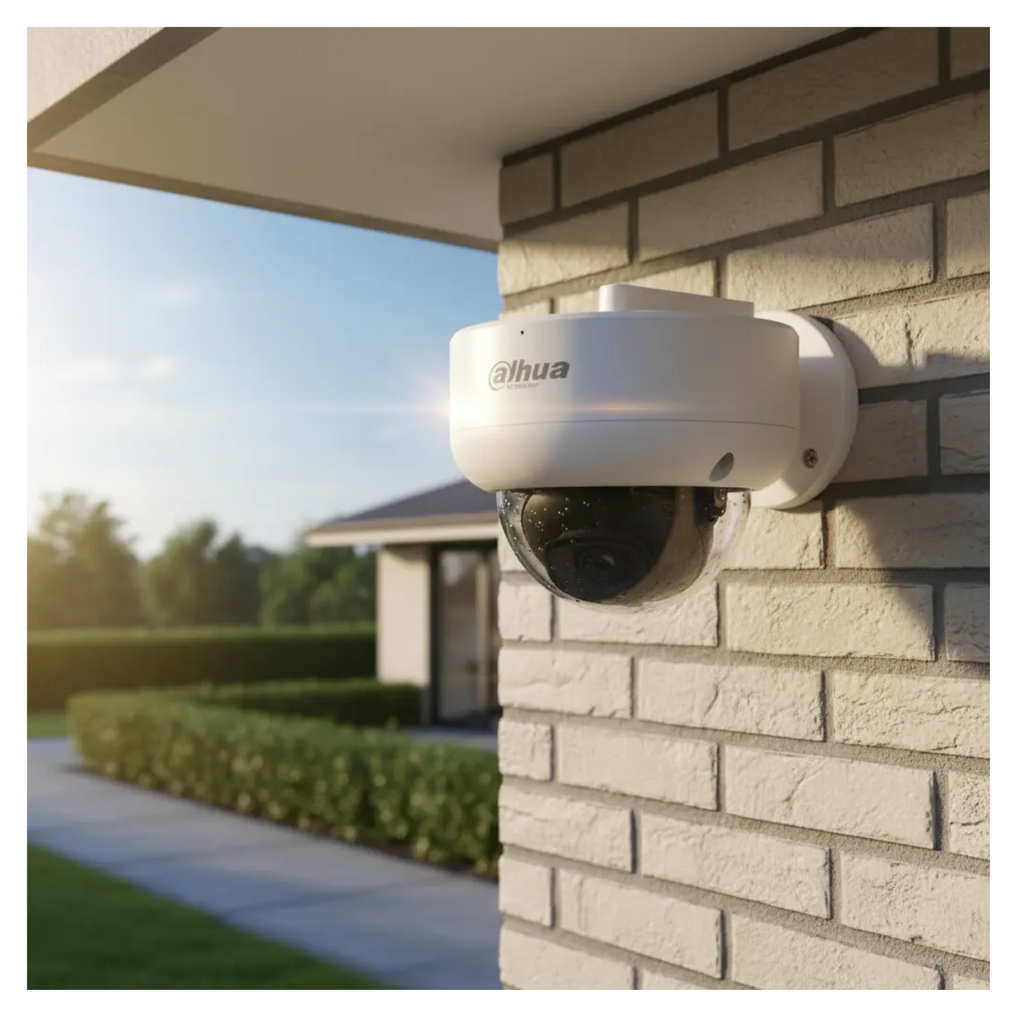 DAHUA DH-IPC-HDBW1239E1-A-IL- Cámara IP Domo Antivandalica de 2 Megapixeles Iluminador Dual/ Lente de 2.8 mm/ 104 Grados de Apertura/ Micrófono incorporado/ Detección de movimiento