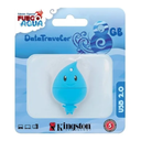 Memoria USB 8GB Hyundai C3 | Ref. MKCU828G3C | Azul | Diseño Giratorio Metálico | USB 2.0 High Speed | Nueva Sellada | Ideal para Documentos y Llaveros