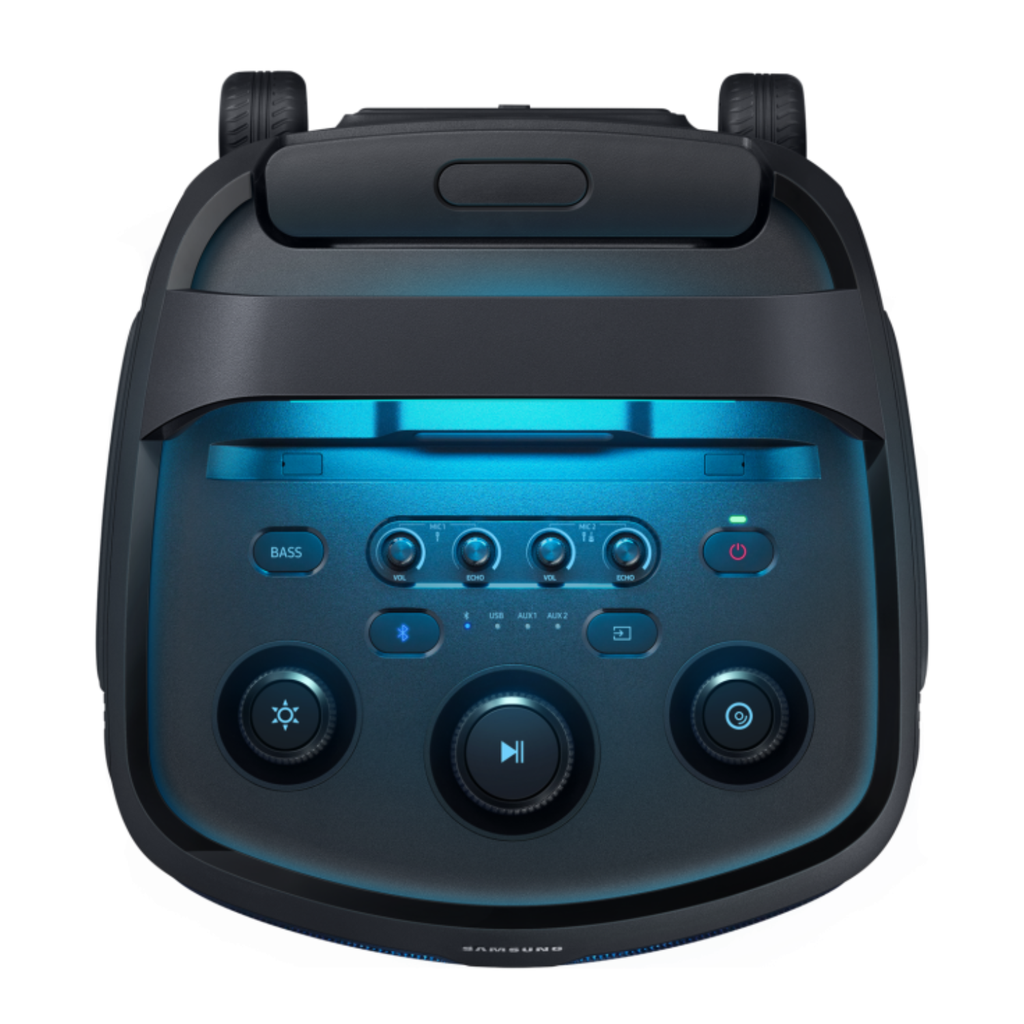 Bocina Portátil Samsung Sound Tower 240W - Sonido Bidireccional, Batería 18h, Bass Booster, Resistencia al Agua IPX5, Negro (MX-ST50F)