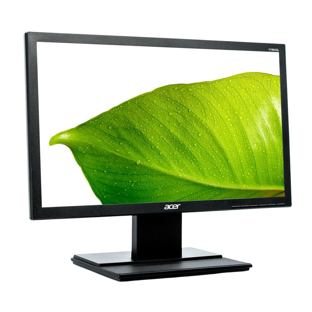 Monitor Acer 18.5" LED HD Serie V6 - Resolución 1366x768, Tiempo de Respuesta 5ms, Eco-Friendly (V196HQL)