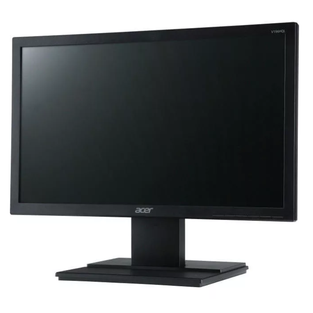 Monitor Acer 18.5" LED HD Serie V6 - Resolución 1366x768, Tiempo de Respuesta 5ms, Eco-Friendly (V196HQL)
