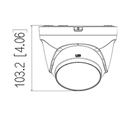 DAHUA DH-IPC-T1E40 - Camara IP Domo de 4 Megapixeles/ Lente de 2.8 mm/ 93 Grados de Apertura/ H.265+/ WDR Real de 120 dB/ IR de 30 Metros/ IP67/ PoE