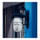 NGTECO NGSH01C2IN - Cámara Inteligente WiFi / 3MP / Visión PTZ 355° / Lente HD 4mm / Visión Nocturna IR + Luz Blanca / Audio 2 Vias / Almacenamiento Local y en la Nube / Onvif / Compatible con Alexa y Asistente de Google