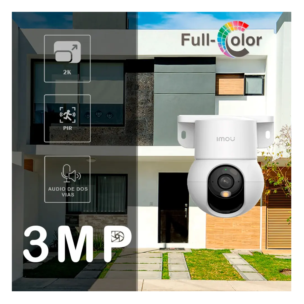 IMOU Ranger Mini 3MP (IPC-K2MN-3H1WE-imou)- Cámara IP Domo Motorizado WiFi de 3MP con IA, autotracking, audio bidireccional, sirena y micrófono integrados