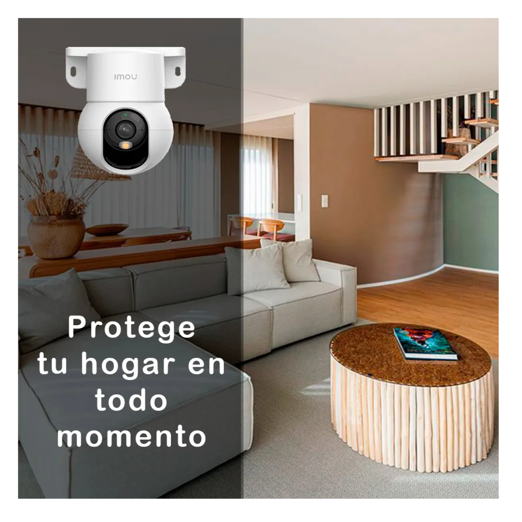 IMOU Ranger Mini 3MP (IPC-K2MN-3H1WE-imou)- Cámara IP Domo Motorizado WiFi de 3MP con IA, autotracking, audio bidireccional, sirena y micrófono integrados