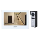 DAHUA DHI-KTH01 - Kit de Videopotero Hibrido/ Frente de Calle Analogico con Camara de 1.3 MP/ Monitor Touch de 7 Pulgadas WiFi/ 4 Hilos al Frente de Calle/ 6&1 E&S de Alarma/ Soporta Camaras IP/ Compattible App DMSS/ Apertura remota puerta