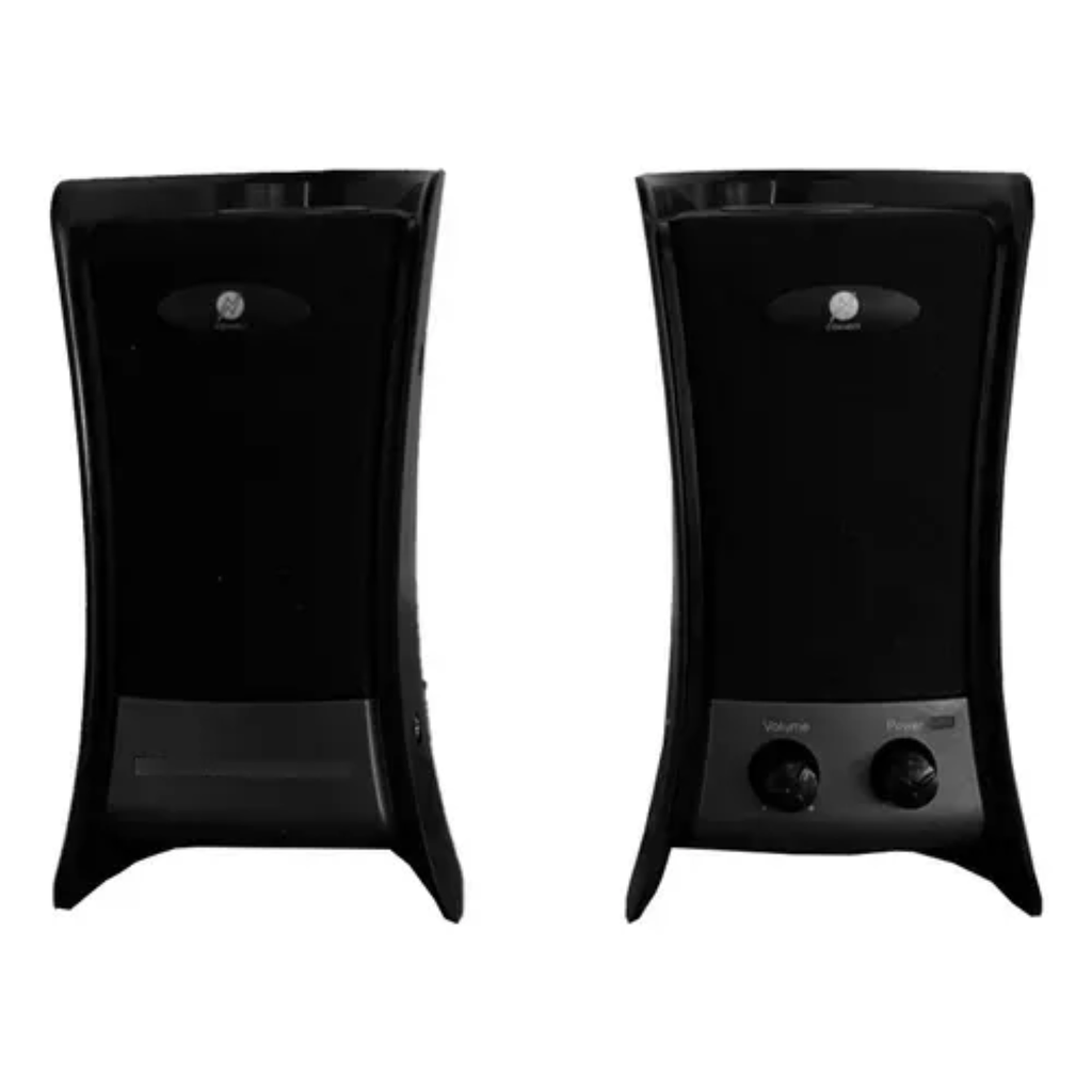 Gabinete Connect con Fuente de Poder | Kit Completo 4-en-1: Teclado USB, Mouse Óptico, Bocinas Jack 3.5mm | Color Negro