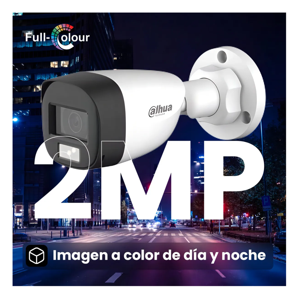 Kit Iluminación Dual de 4 Canales con SSD de 512GB/ 4 Camaras IL de 2 Megapixeles con Microfono/ DVR Cooper-I WizSense/ Con IA/ 4 Ch+1 IP/ Accesorios Incluidos
