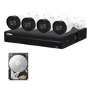 Kit de Videovigilancia IP Dahua 4 Canales PoE con Disco Duro 1TB y Cámaras 2MP