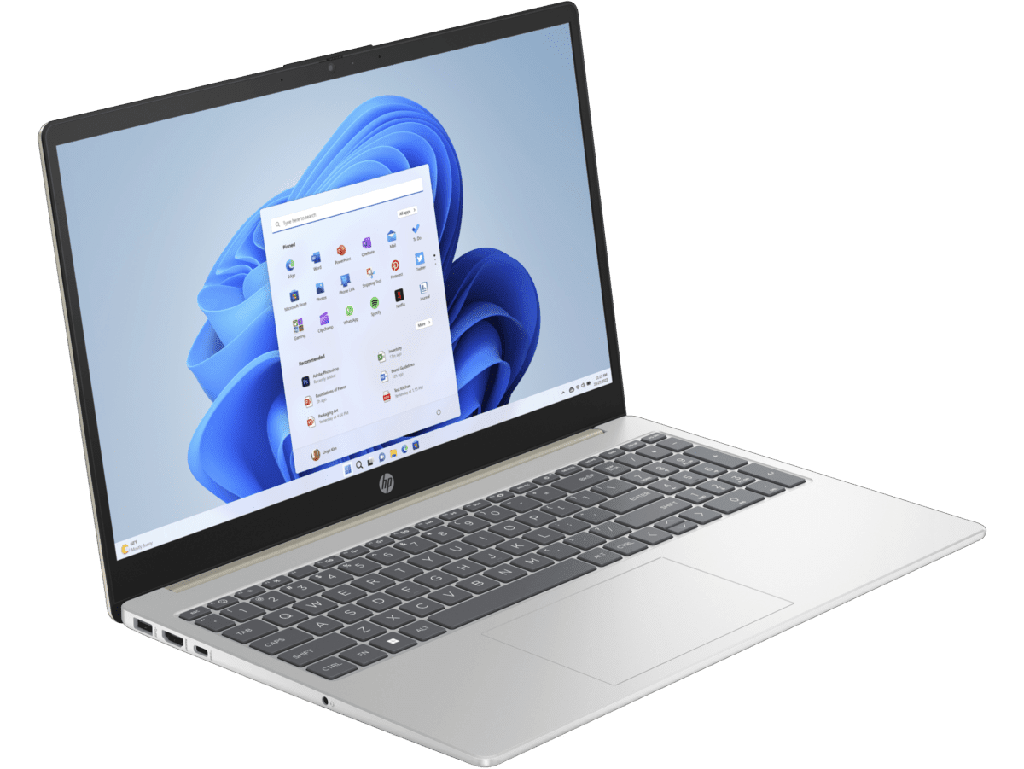 HP 15-FC0043LA 15.6″ Laptop – AMD Ryzen™ 3-7320U 8GB RAM 512GB SSD W11 H GOLD *SPANISH KEYBOARD*