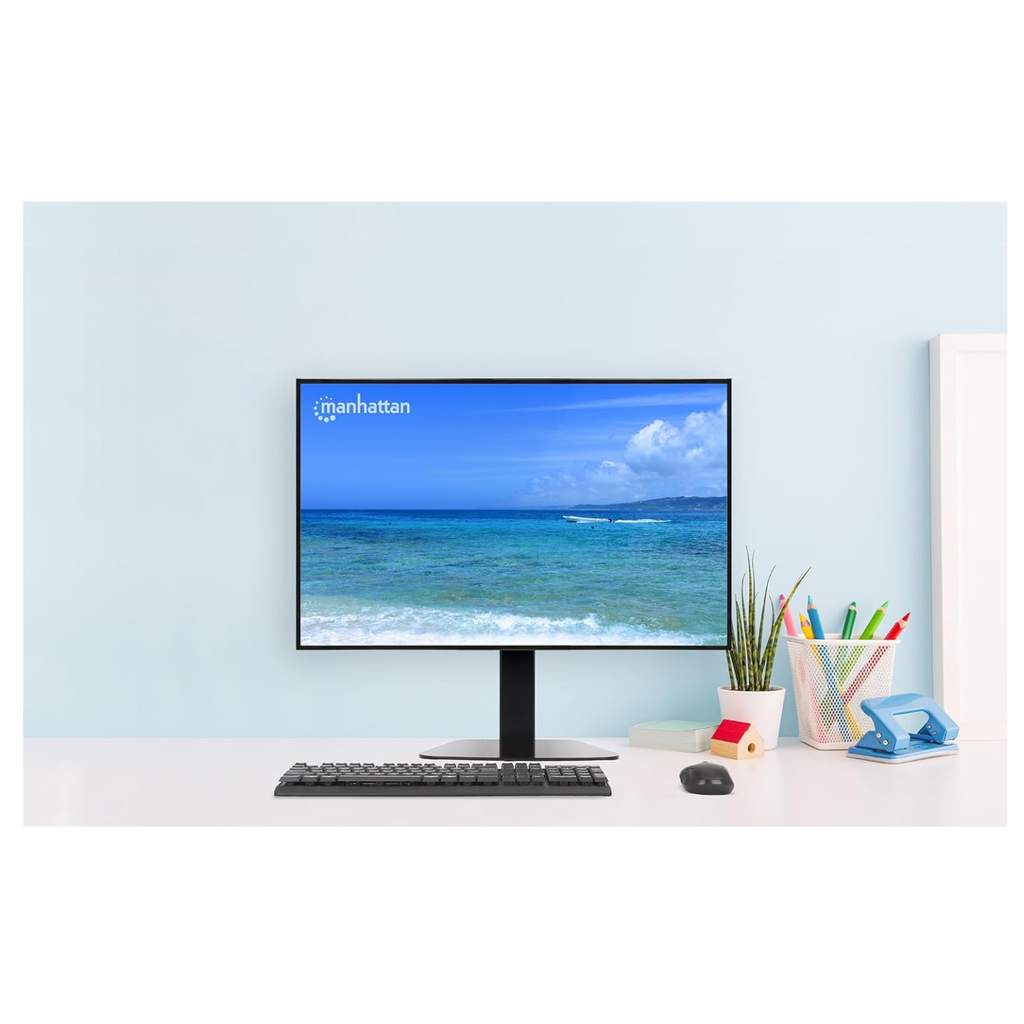 Suporte Articulado de Mesa Manhattan 461894 com Pistão a Gás para Monitores de 15" a 32"