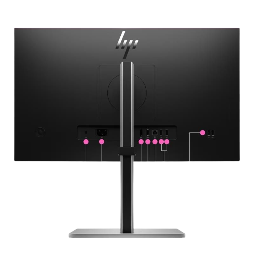 Monitor Táctil HP E24t G5 23.8" Full HD - Panel IPS, 10 Puntos de Contacto, Ergonomía 4-Vías, Filtro HP Eye Ease, HDMI/DP/USB, Negro/Plata