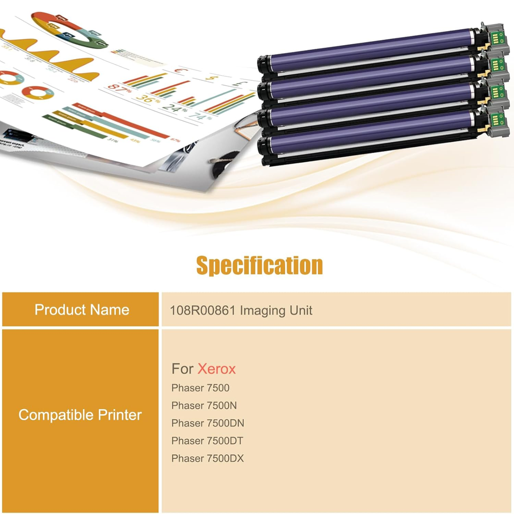 Unidad de Imágen Xerox 108R00861, 80.000 Páginas - Negro