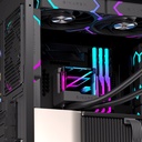 Enfriamiento Líquido EINAREX Vertex 240 Black – Espejo Infinito – Fans Hidráulicos ARGB – 240mm – Intel & AMD