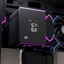 Disipador CPU EINAREX Glide G300 Black – Doble Fan – Pantalla Digital de Temperatura – ARGB – Multi Sockets