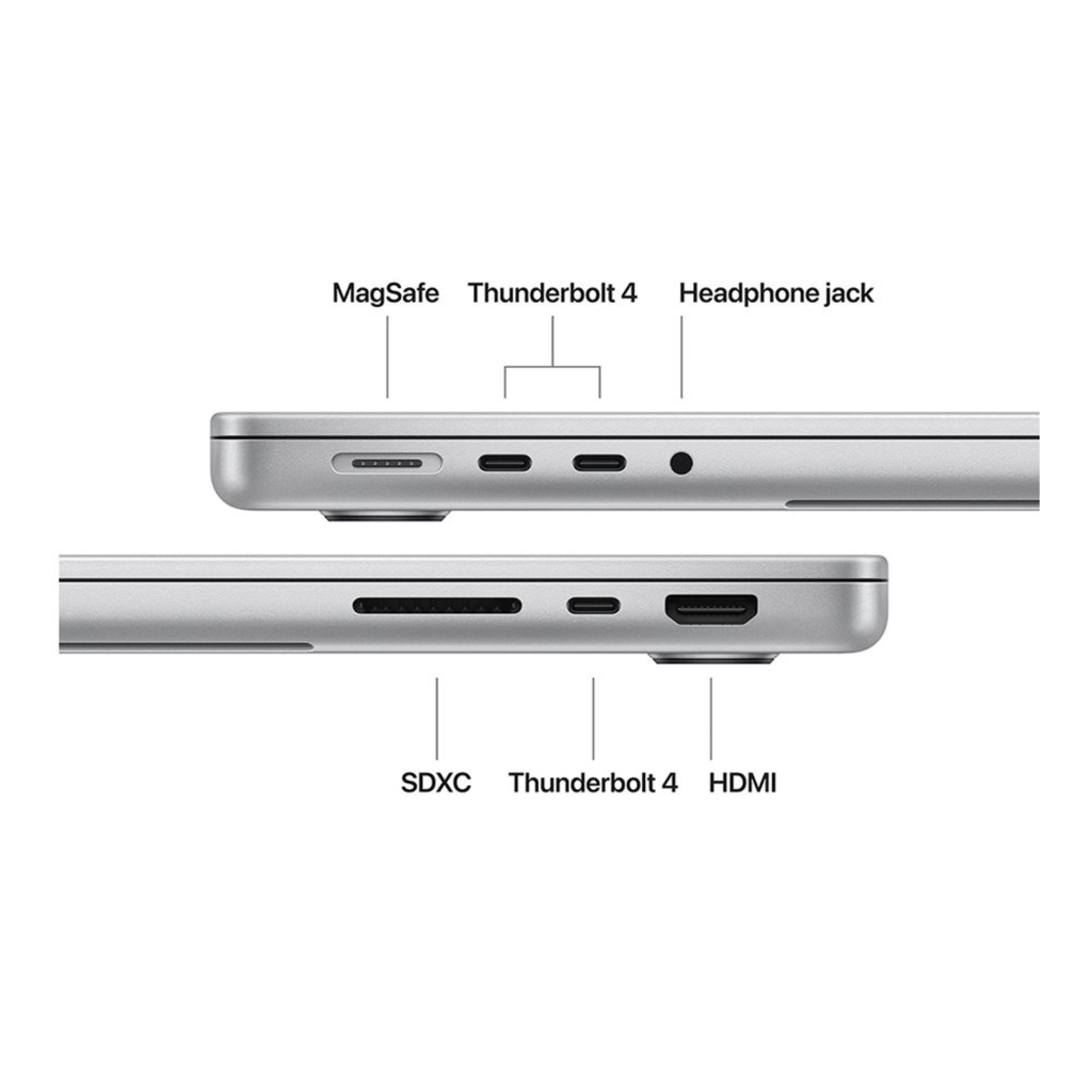 Apple MacBook Pro 14" M5 – 10-Core CPU, 10-Core GPU, 16GB RAM, 512GB SSD, Pantalla Liquid Retina XDR 3024×1964, Color Silver (Nuevo)