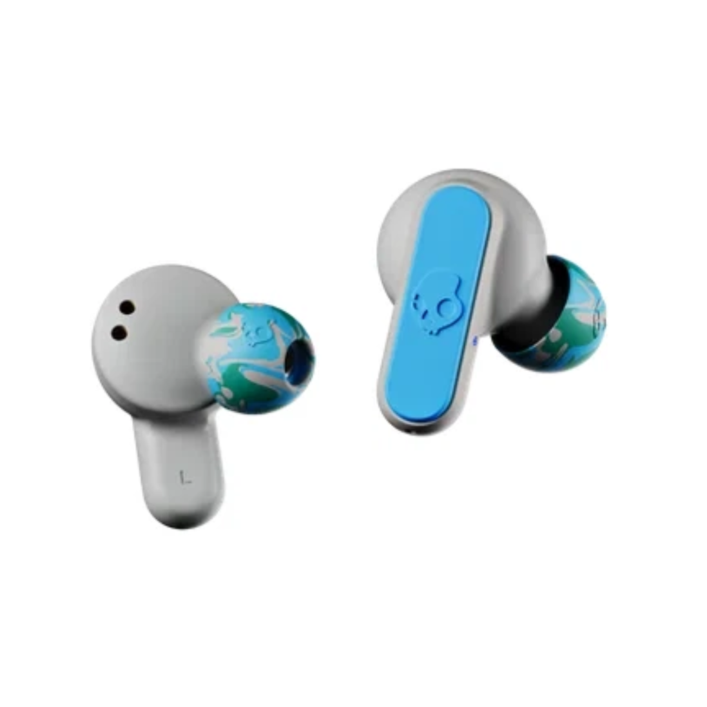 Audífonos Skullcandy Dime XT 2 True Wireless - Bluetooth 5.2, Tecnología Tile™ de Rastreo, IPX4, Light Grey/Blue
