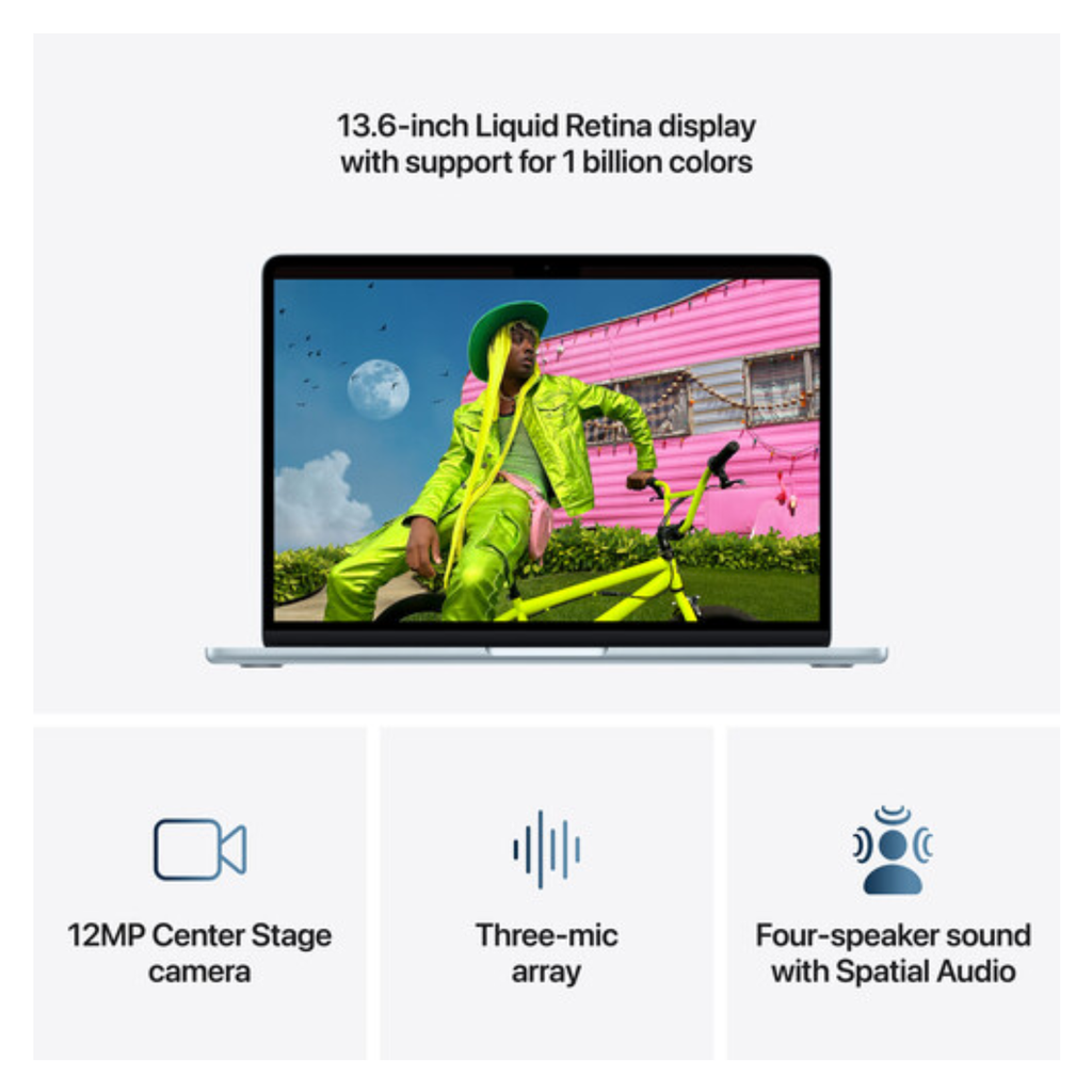 Apple MacBook Air 13" (2026) – Chip M5, 512GB SSD, 16GB RAM, Sky Blue