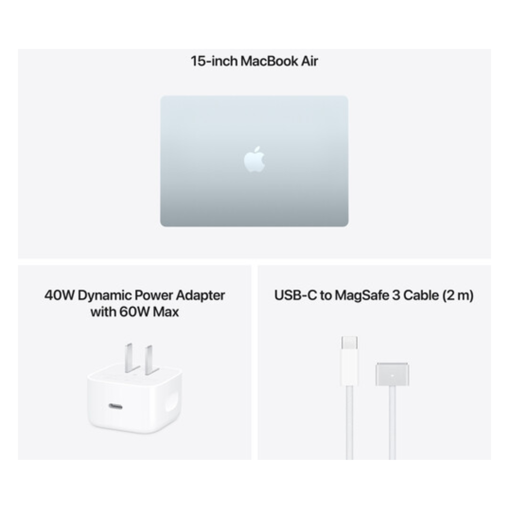 Apple MacBook Air 15" (2026) – Chip M5, 512GB SSD, 16GB RAM, Sky Blue