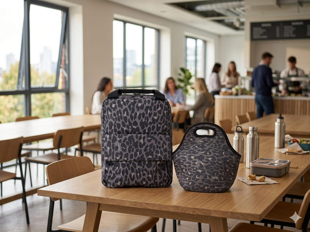 Interior de lonchera térmica animal print – aislante para mantener comida fresca