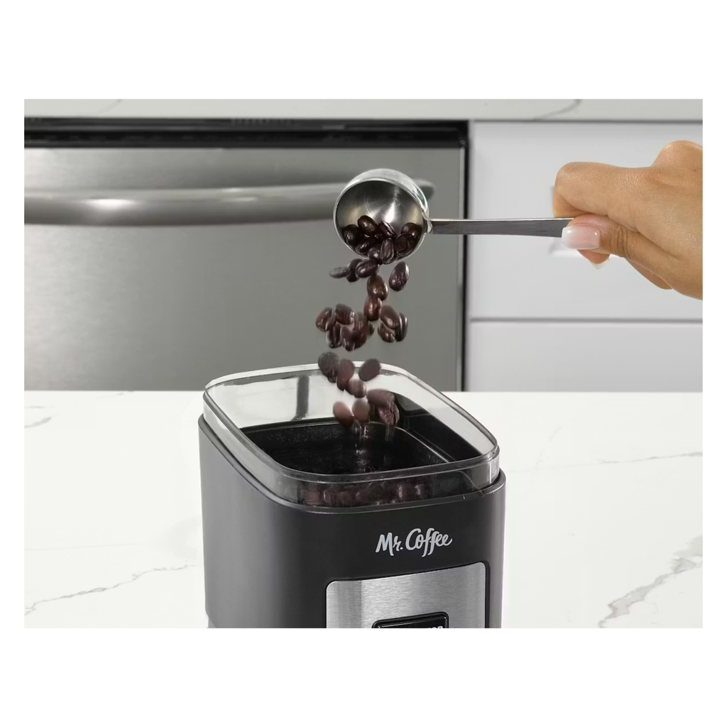 Mr. Coffee 12-Cup Automatic Burr Grinder – Precisión Profesional para el Aroma Perfecto